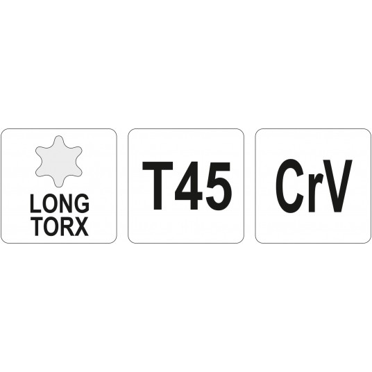KLUCZ TORX DŁUGI T45 -zdjęcie numer 1