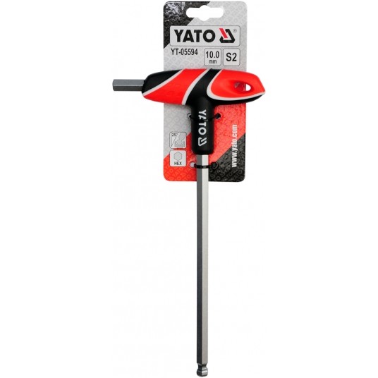 KLUCZ TRZP HEX (KULKA) Z RĘKOJEŚCIĄ 10MM -zdjęcie numer 2