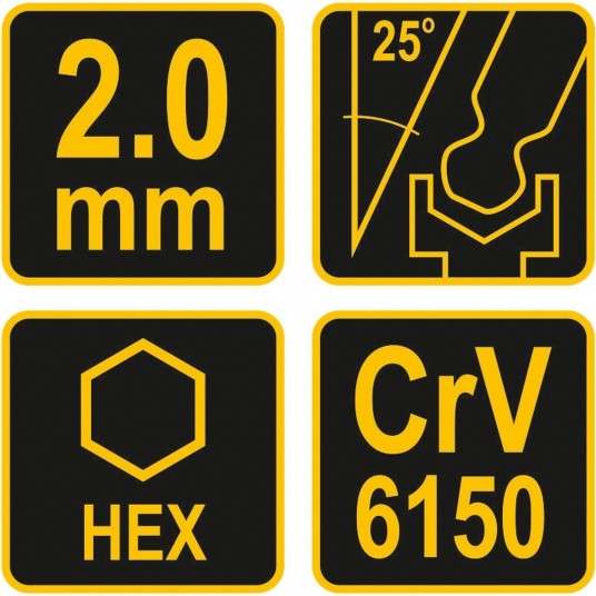 KLUCZ TRZP HEX(KULKA) Z RĘKOJEŚCIĄ 2.0MM -zdjęcie numer 4