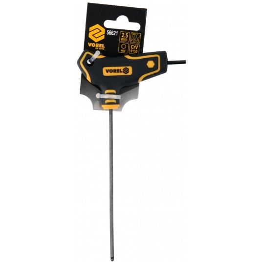 KLUCZ TRZP HEX(KULKA) Z RĘKOJEŚCIĄ 2.5MM -zdjęcie numer 2