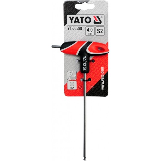 KLUCZ TRZP HEX (KULKA) Z RĘKOJEŚCIĄ 4MM -zdjęcie numer 2