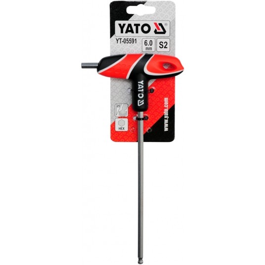 KLUCZ TRZP HEX (KULKA) Z RĘKOJEŚCIĄ 6MM -zdjęcie numer 2