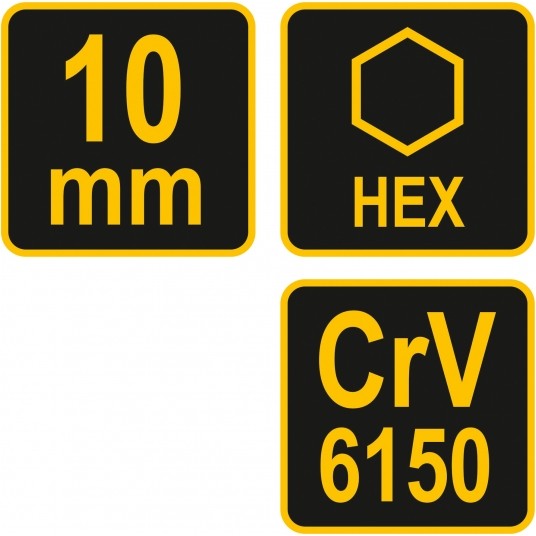 KLUCZ TRZPIENIOW HEX Z RĘKOJEŚCIĄ 10.0MM -zdjęcie numer 3