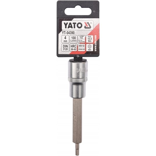 KLUCZ TRZPIENIOWY HEX 1/2" 4MM L100MM -zdjęcie numer 3