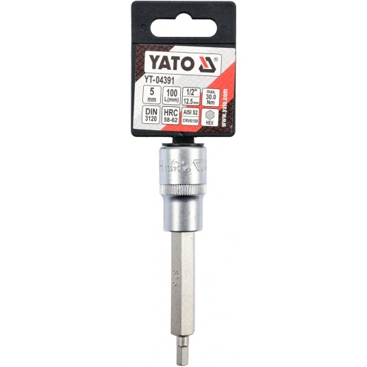 KLUCZ TRZPIENIOWY HEX 1/2" 5MM L100MM -zdjęcie numer 3