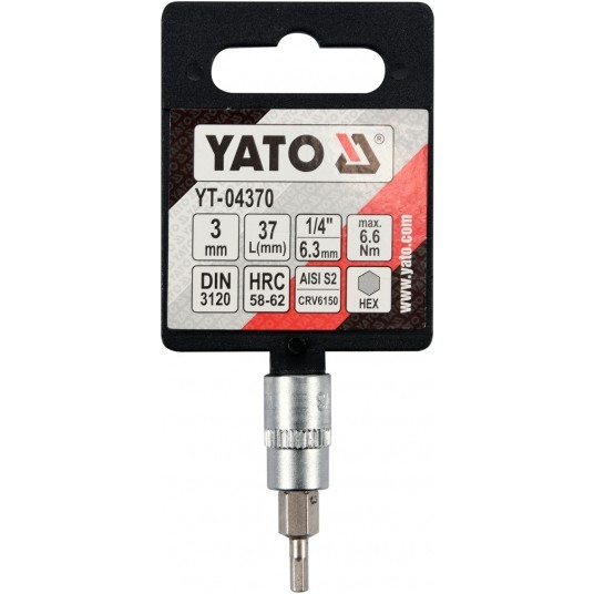 KLUCZ TRZPIENIOWY HEX 1/4" 3MM L37MM -zdjęcie numer 3