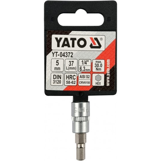 KLUCZ TRZPIENIOWY HEX 1/4" 5MM L37MM -zdjęcie numer 3