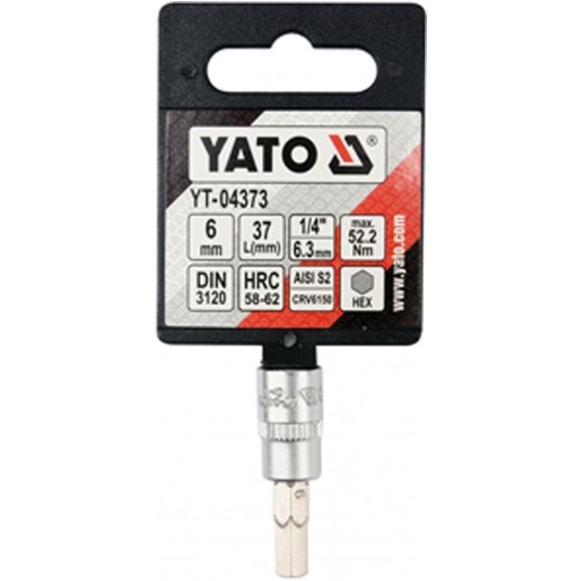 KLUCZ TRZPIENIOWY HEX 1/4" 6MM L37MM -zdjęcie numer 3