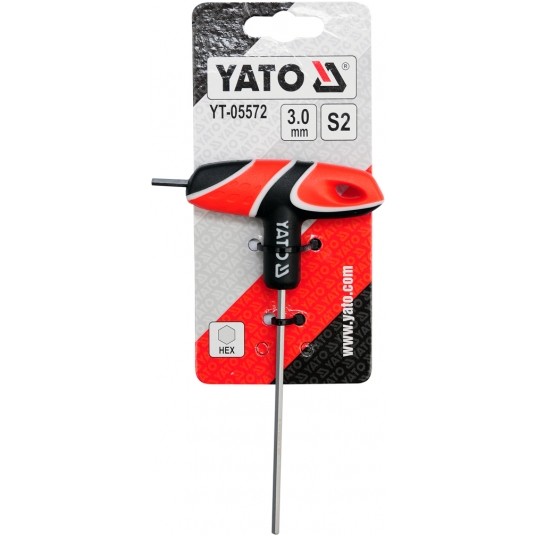 KLUCZ TRZPIENIOWY HEX Z RĘKOJEŚCIĄ 3MM -zdjęcie numer 2