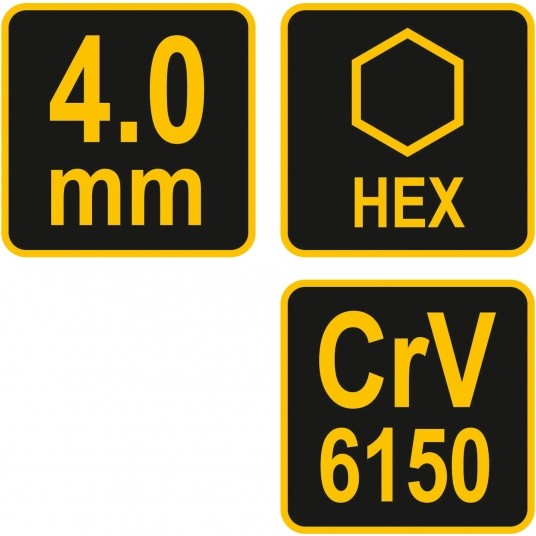 KLUCZ TRZPIENIOWY HEX Z RĘKOJEŚCIĄ 4.0MM -zdjęcie numer 3