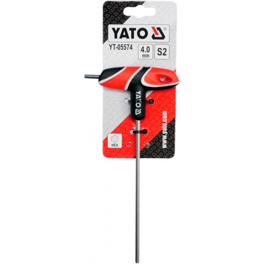 KLUCZ TRZPIENIOWY HEX Z RĘKOJEŚCIĄ 4MM -zdjęcie numer 2