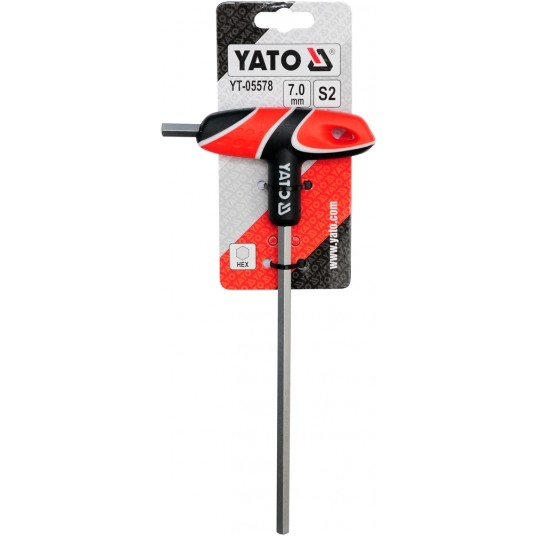 KLUCZ TRZPIENIOWY HEX Z RĘKOJEŚCIĄ 7MM -zdjęcie numer 2