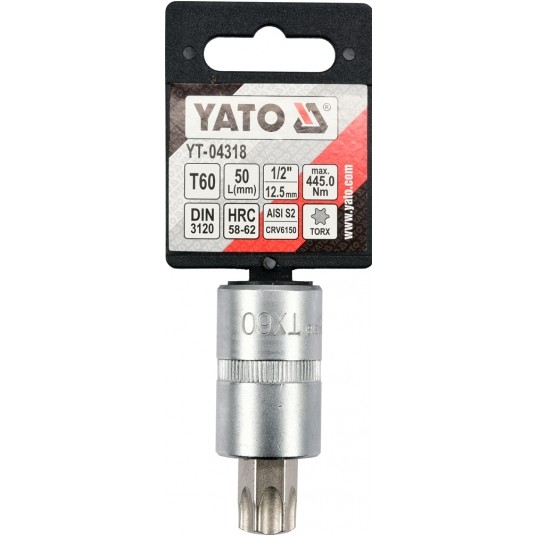 KLUCZ TRZPIENIOWY TORX 1/2" T60 L55MM -zdjęcie numer 3