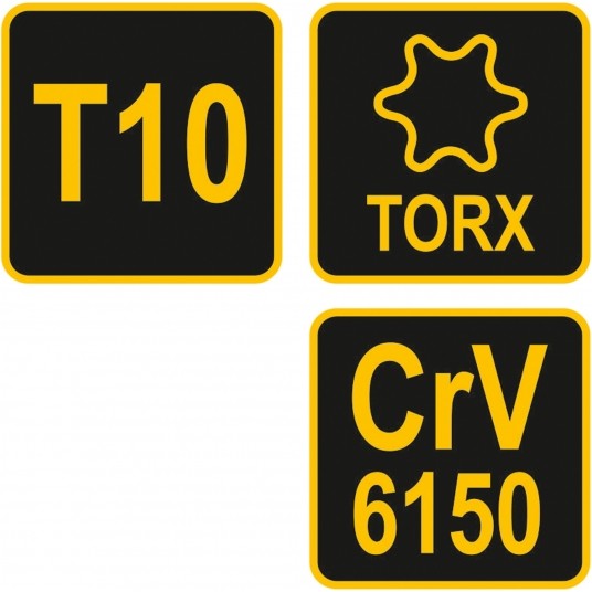 KLUCZ TRZPIENIOWY TORX Z RĘKOJEŚCIĄ T10 -zdjęcie numer 4