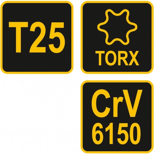 KLUCZ TRZPIENIOWY TORX Z RĘKOJEŚCIĄ T25 -zdjęcie numer 3