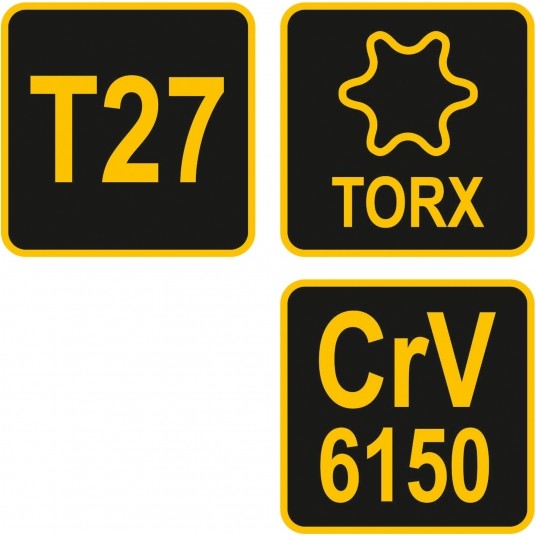 KLUCZ TRZPIENIOWY TORX Z RĘKOJEŚCIĄ T27 -zdjęcie numer 3