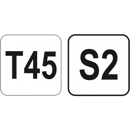 KLUCZ TRZPIENIOWY TORX Z RĘKOJEŚCIĄ T45 -zdjęcie numer 3