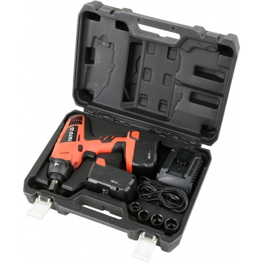 KLUCZ UDAR.AKU 18V Z NASADKAMI 2XBAT. 82930 YATO -zdjęcie numer 7