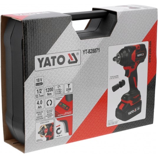 KLUCZ UDAROWY 18V 1/2'' 1200NM - 4AH -zdjęcie numer 2