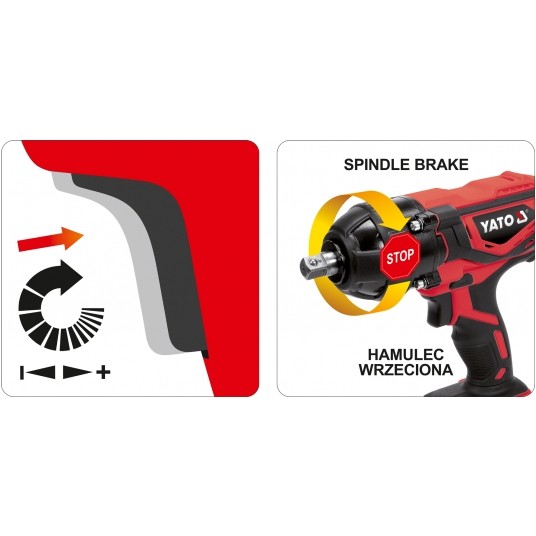 KLUCZ UDAROWY 18V 1/2'' 300NM - 2AH -zdjęcie numer 10