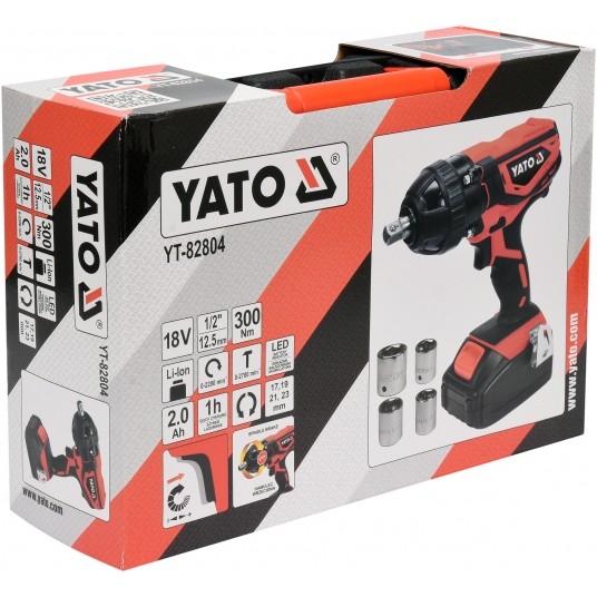 KLUCZ UDAROWY 18V 1/2'' 300NM - 2AH -zdjęcie numer 6