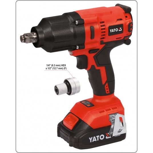 KLUCZ UDAROWY 18V 1/2'' 700NM - 3AH -zdjęcie numer 8