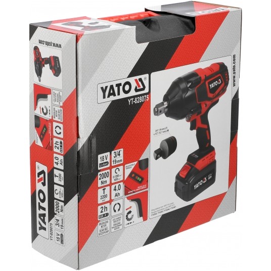 KLUCZ UDAROWY 18V 3/4'' 2000NM - 4AH -zdjęcie numer 2