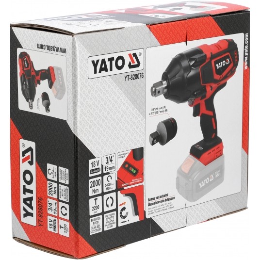 KLUCZ UDAROWY 18V 3/4'' 2000NM - BODY -zdjęcie numer 2