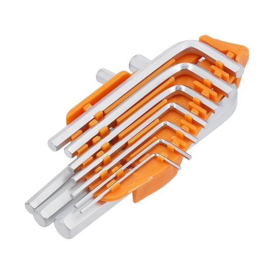 KLUCZE HEX 10CZ. 1,5-10MM Cr-V -zdjęcie numer 4