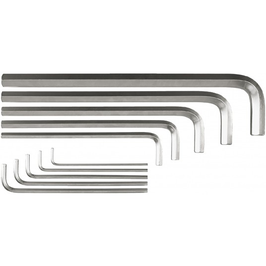 KLUCZE HEX 10CZ 3-17MM DŁUGIE CrV KASETA -zdjęcie numer 6