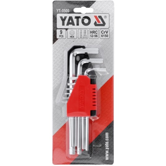 KLUCZE HEX 9CZ. 1,5-10MM CrV -zdjęcie numer 4