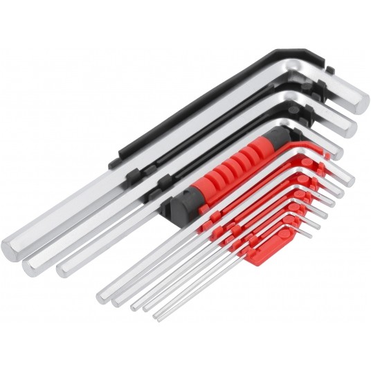 KLUCZE HEX 9CZ. 1,5-10MM CrV -zdjęcie numer 3