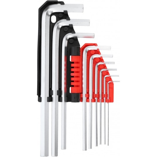 KLUCZE HEX 9CZ. 1,5-10MM CrV -zdjęcie numer 2