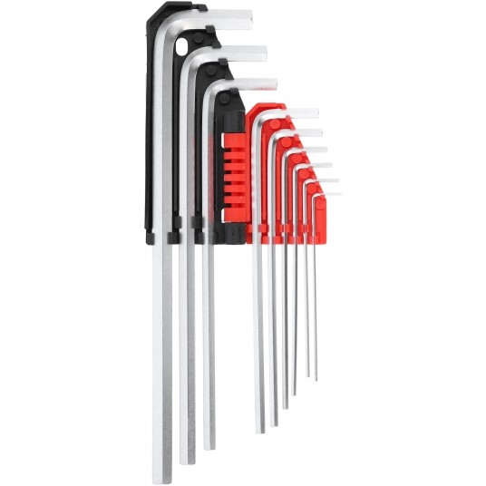 KLUCZE HEX 9CZ.1,5-10MM DŁUGIE CrV -zdjęcie numer 2