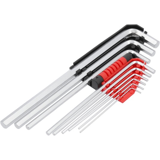 KLUCZE HEX 9CZ.1,5-10MM DŁUGIE CrV -zdjęcie numer 3