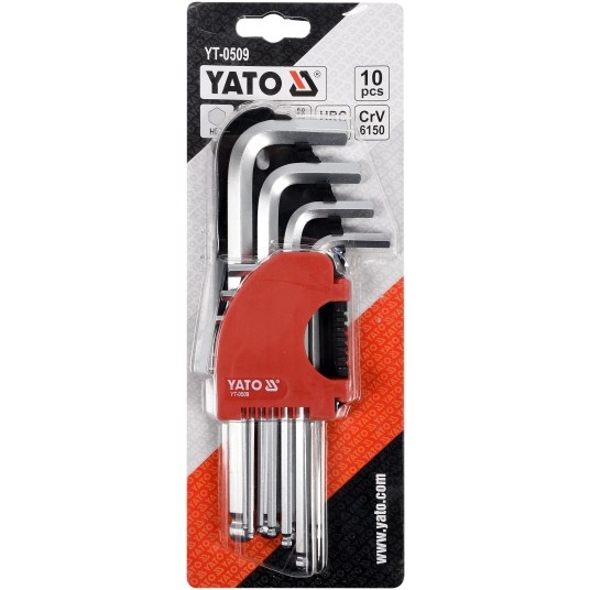 KLUCZE HEX KULKA 10CZ. 2-12MM CrV -zdjęcie numer 4