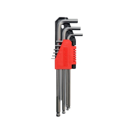 KLUCZE HEX KULKA 9CZ.1,5-10MM DŁUGIE CrV -zdjęcie numer 1