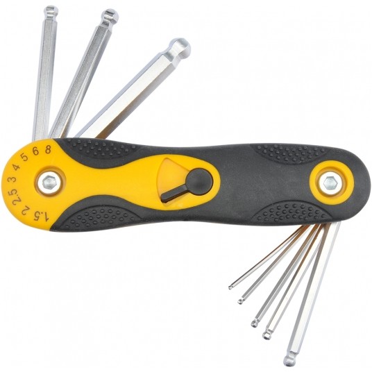 KLUCZE HEX Z KOŃC.KULIST.8CZ.1,5-8MM CV -zdjęcie numer 1