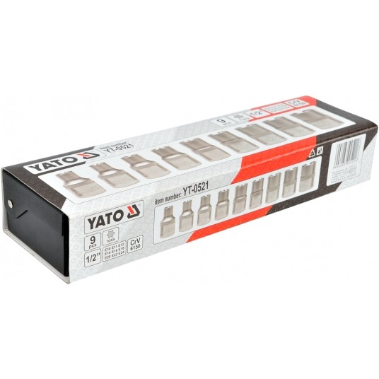 KLUCZE NASADOWE TORX Cr-V E10-E24 9CZ. -zdjęcie numer 3