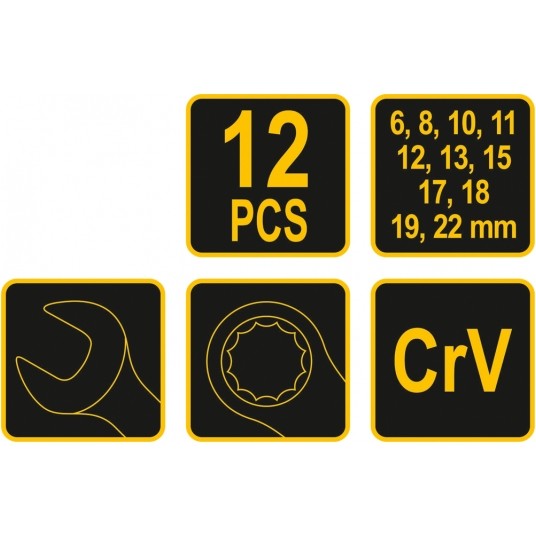 KLUCZE PŁAS-OCZ 12CZ 6-22MM ETUI SAT -zdjęcie numer 3
