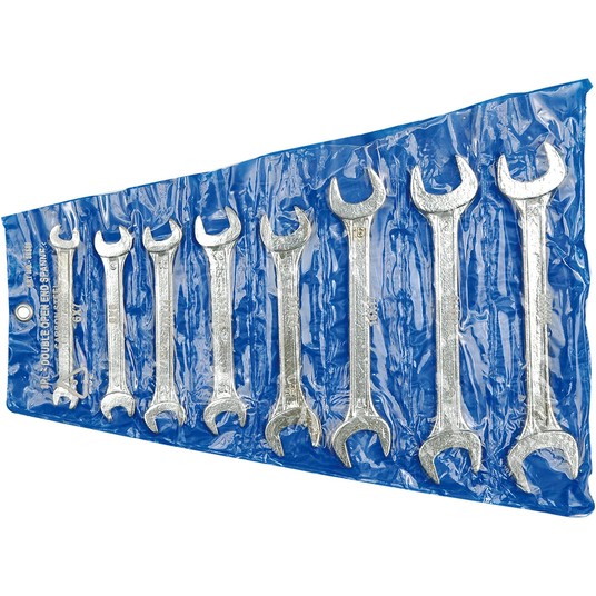 KLUCZE PŁASKIE 8SZT.6-22MM ETUI -zdjęcie numer 1