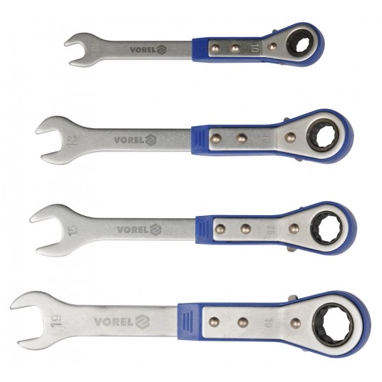 KLUCZE PŁASKO-OCZK Z GRZECH 4CZ. 10-17MM -zdjęcie numer 2