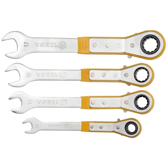 KLUCZE PŁASKO-OCZK Z GRZECH 4CZ. 10-17MM -zdjęcie numer 1