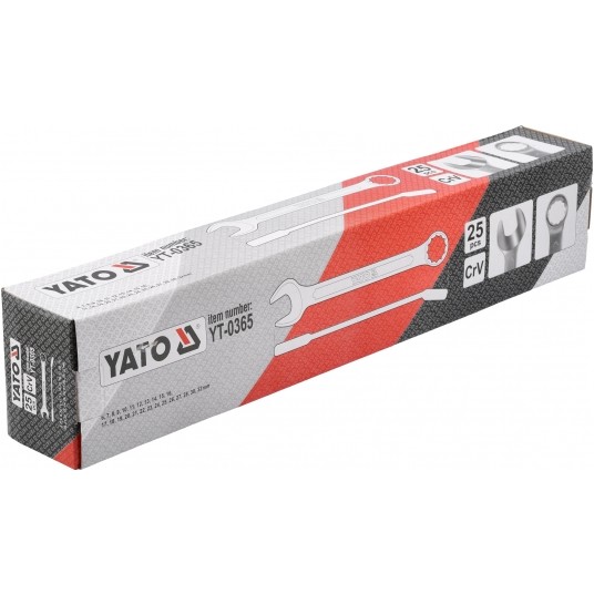 KLUCZE PŁASKO-OCZKOWE 6-32 25SZT -zdjęcie numer 2