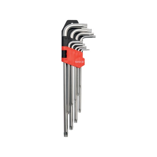 KLUCZE TORX 9CZ. T10 - T50 DŁUGIE Cr-V -zdjęcie numer 1