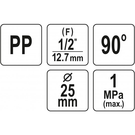 KOLANKO PP 90° GW 25MM X 1/2" -zdjęcie numer 4