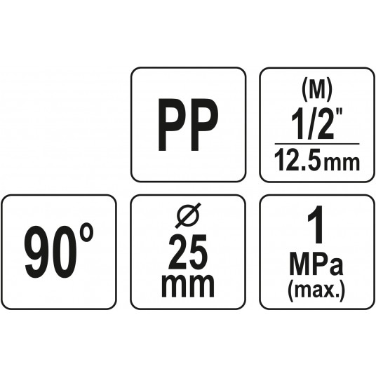 KOLANKO PP 90° GZ 25 X 1/2" -zdjęcie numer 4