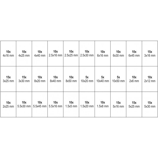 KOŁKI SPRĘŻYSTE MIX 315 SZT -zdjęcie numer 5