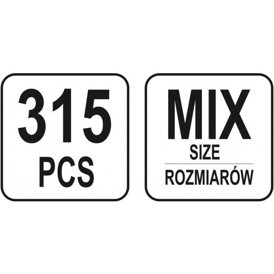 KOŁKI SPRĘŻYSTE MIX 315 SZT -zdjęcie numer 4