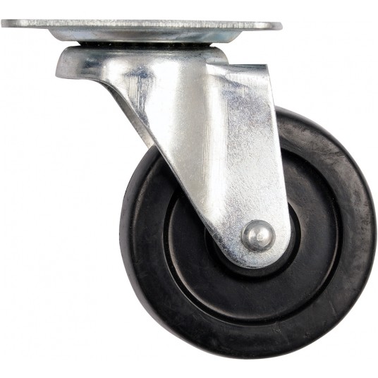 KÓŁKO SKRĘTNE Z CZARNĄ GUMĄ 65MM -zdjęcie numer 1